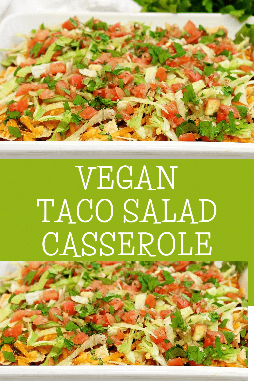 Taco Salad Casserole ~ Everything you love about taco salad in a satisfying and easy-to-make casserole! Ready to serve in about 30 minutes. via @thiswifecooks