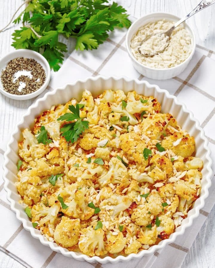 Garlic Cauliflower Gratin Vegan Recipe This Wife Cooks™