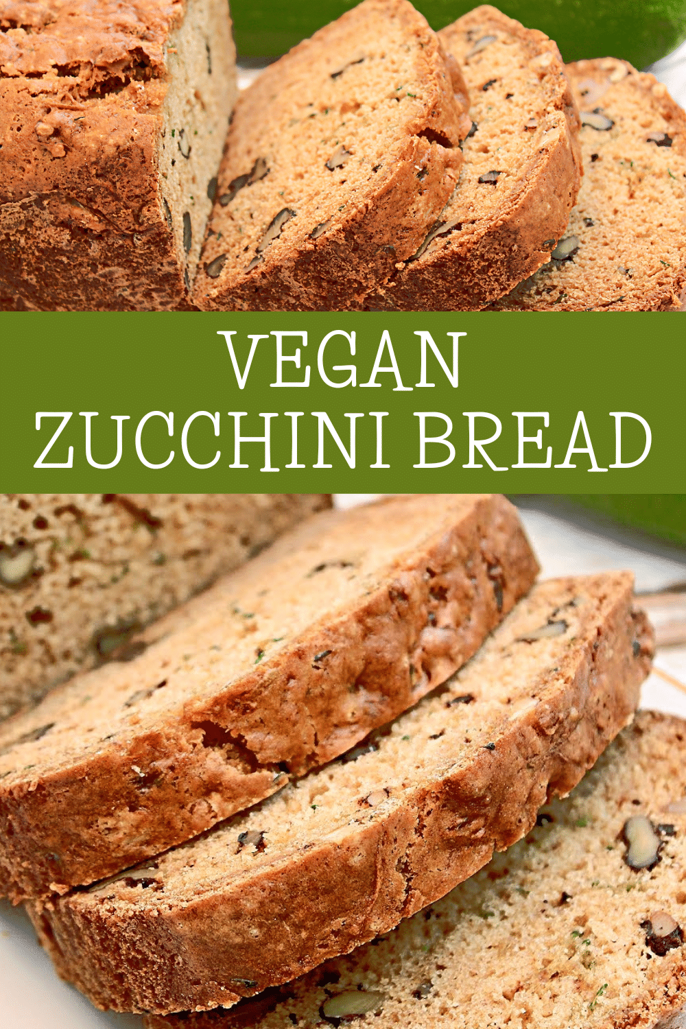 Zucchini Bread ~ A delicious and easy quick bread made with grated zucchini and crunchy walnuts, perfect for breakfast or snacking! via @thiswifecooks