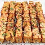 Miso Grilled Tofu Dengaku ~ Tofu skewers marinated in an umami-rich miso sauce and grilled to smoky perfection!