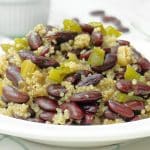 Quinoa and red beans, a modern twist on classic comfort. Pair with Collard Greens and Vegan Cornbread for a Southern-inspired weeknight delight."