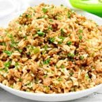 Dirty Rice ~ Bring a taste of New Orleans to the table! This Creole-style dish is packed with strong, spicy, and rich flavors of Louisiana.