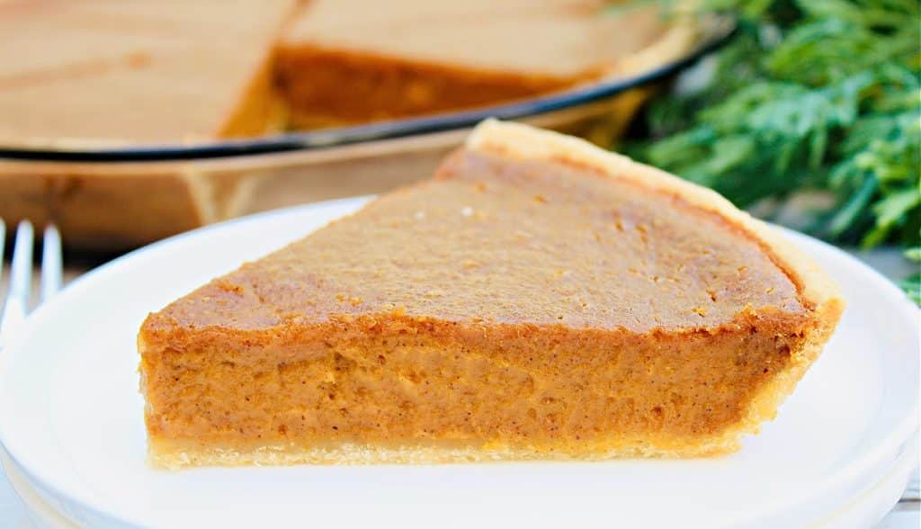 Brown Sugar Pumpkin Pie ~ Dark brown sugar adds a rich, molasses-like sweetness to classic pumpkin pie. Perfect for the holiday table!