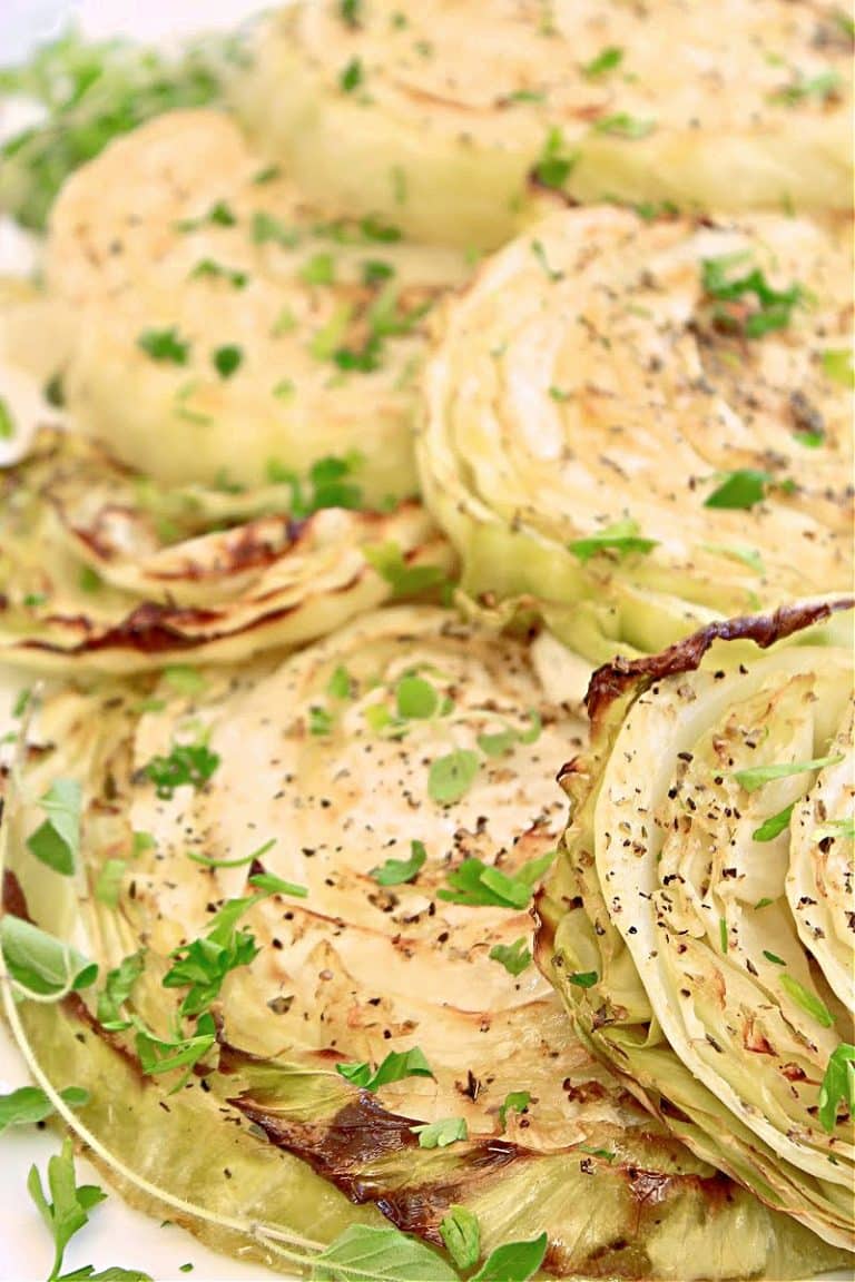 Roasted Cabbage Steaks with Garlic Easy Oven Recipe This Wife Cooks™