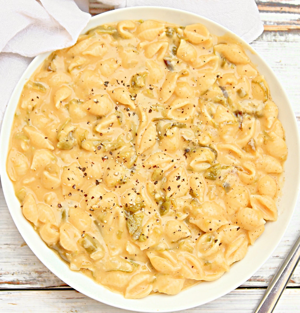 Green Chile Pasta Shells Vegan Recipe This Wife Cooks