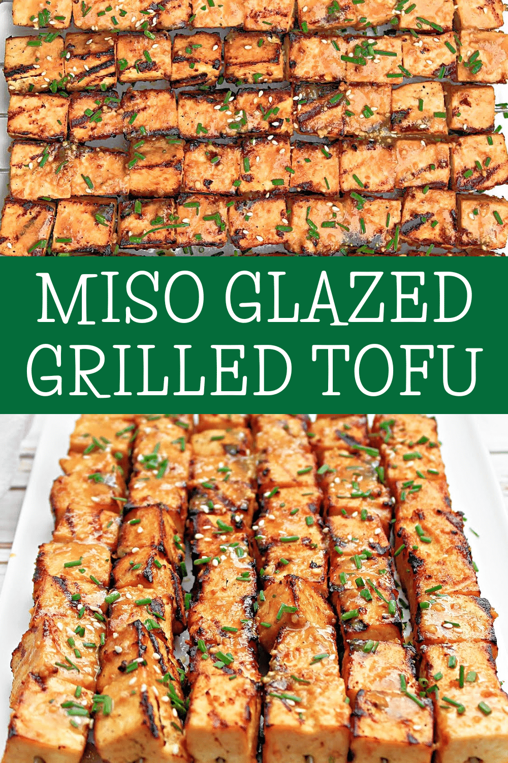 Miso Grilled Tofu Dengaku ~ Tofu skewers marinated in an umami-rich miso sauce and grilled to smoky perfection! via @thiswifecooks