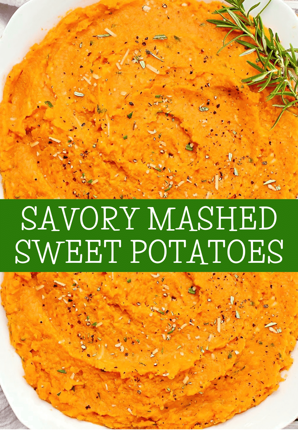 Savory Mashed Sweet Potatoes ~ Bring the natural sweetness of sweet potatoes to the holiday table with this easy recipe! via @thiswifecooks