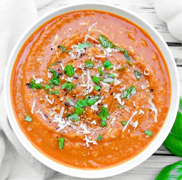 Pumpkin Tomato Soup ~ Easy Vegan Recipe ~ This Wife Cooks