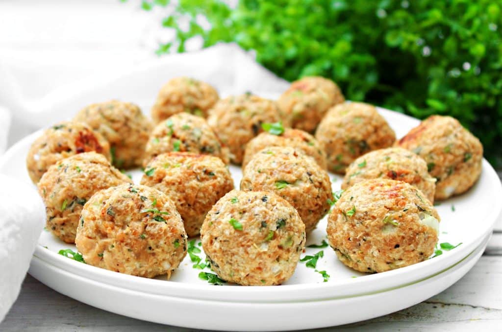 Vegan Turkey Meatballs ~Plant-based ground turkey meatballs that are perfectly seasoned for the holidays and ready in 30 minutes!