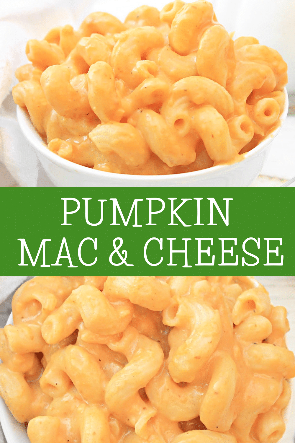 Pumpkin Mac and Cheese ~ Rich and creamy, and perfect for pumpkin season! Nut-free and ready in 20 minutes! via @thiswifecooks