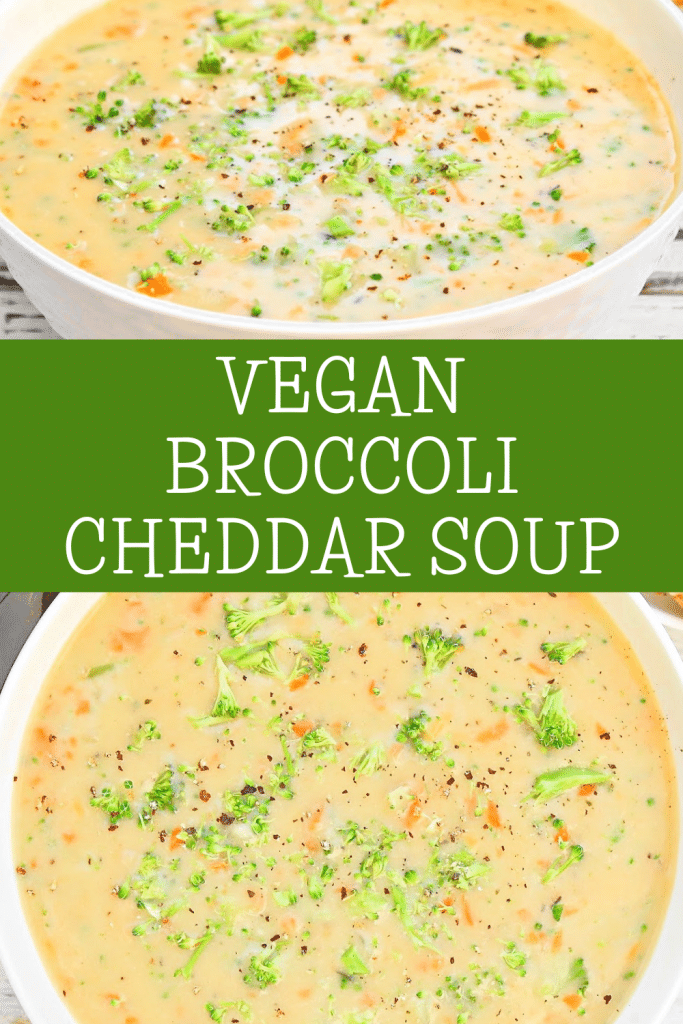Broccoli Cheddar Soup ~  Easy and creamy soup packed with cheesy flavor!