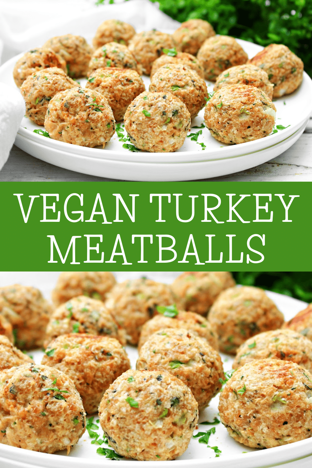 Vegan Turkey Meatballs ~Plant-based ground turkey meatballs that are perfectly seasoned for the holidays and ready in 30 minutes! via @thiswifecooks