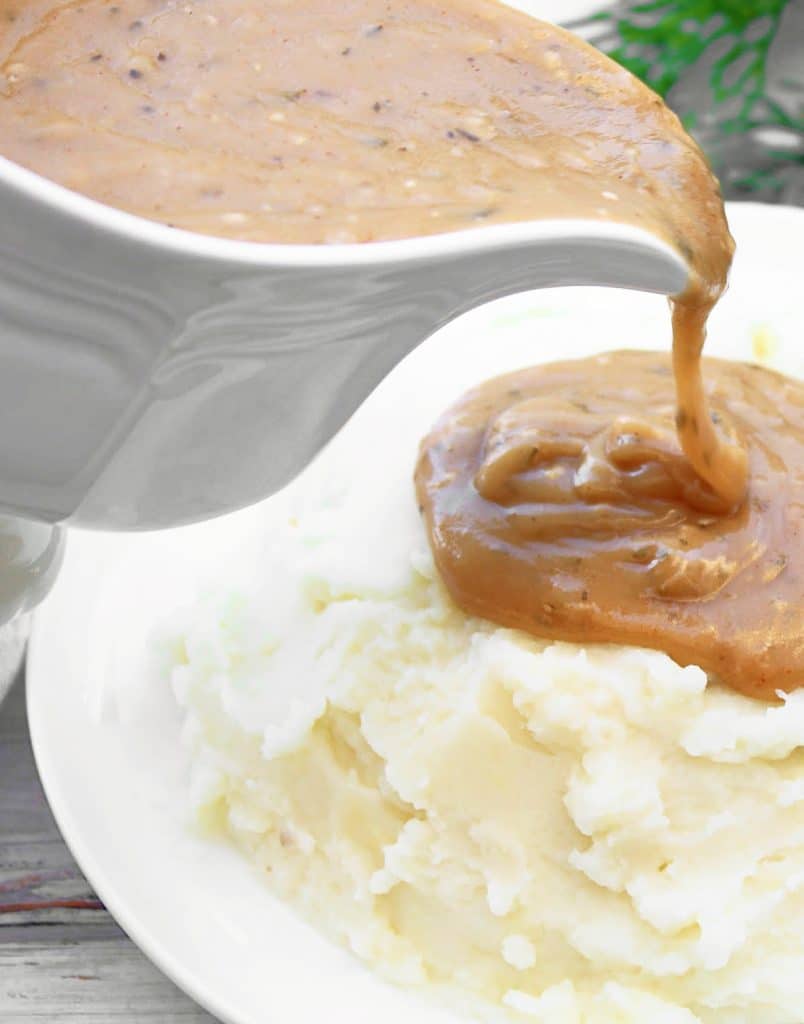 Cajun Gravy ~ Smoky golden brown gravy with cajun spices brings a taste of South Louisiana to the holiday table!