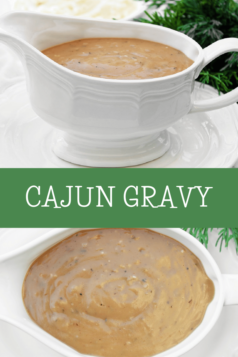 Cajun Gravy ~ Smoky golden brown gravy with cajun spices brings a taste of South Louisiana to the holiday table! via @thiswifecooks