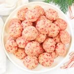 Vegan Candy Cane Cookies ~ Easy and festive candy cane cookies. Egg-free and perfect for the holiday season!