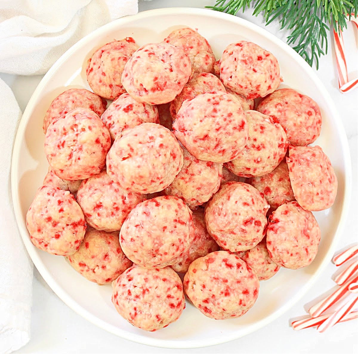 Vegan Candy Cane Cookies ~ Easy and festive candy cane cookies. Egg-free and perfect for the holiday season!