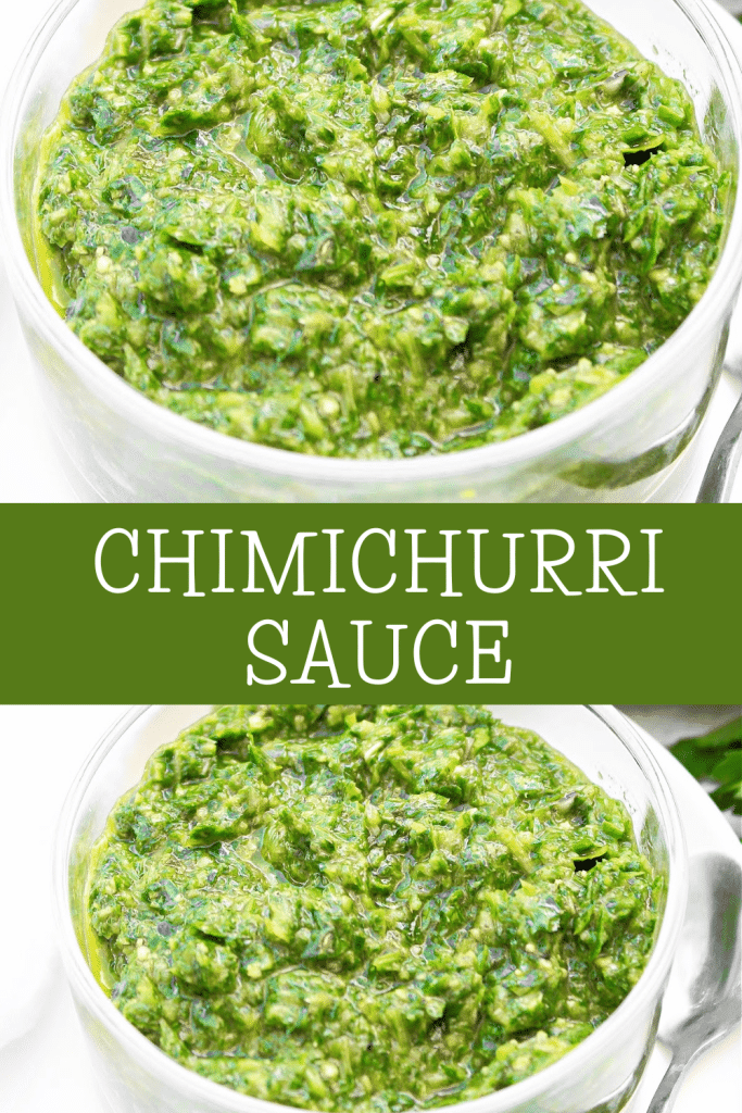 Chimichurri Sauce ~ This bold and herbaceous South American sauce is simple to make and ready to serve in 5 minutes!