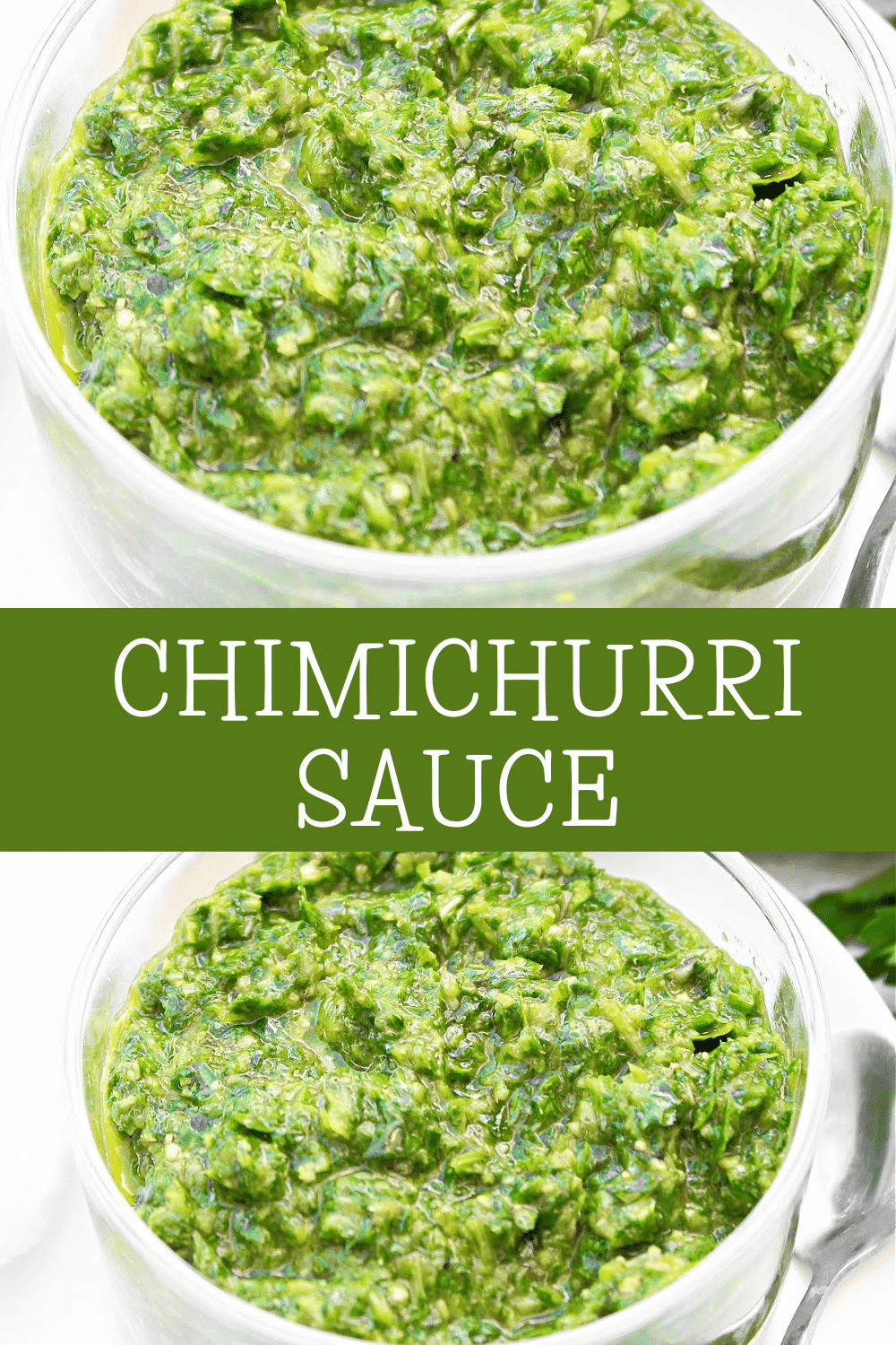 Chimichurri Sauce ~ This bold and herbaceous South American sauce is simple to make and ready to serve in 5 minutes!  via @thiswifecooks