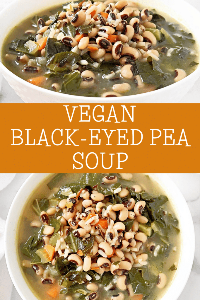 Black Eyed Pea Soup ~ Southern-style soup packed with savory black-eyed peas and fresh collard greens. Serve with homemade cornbread.