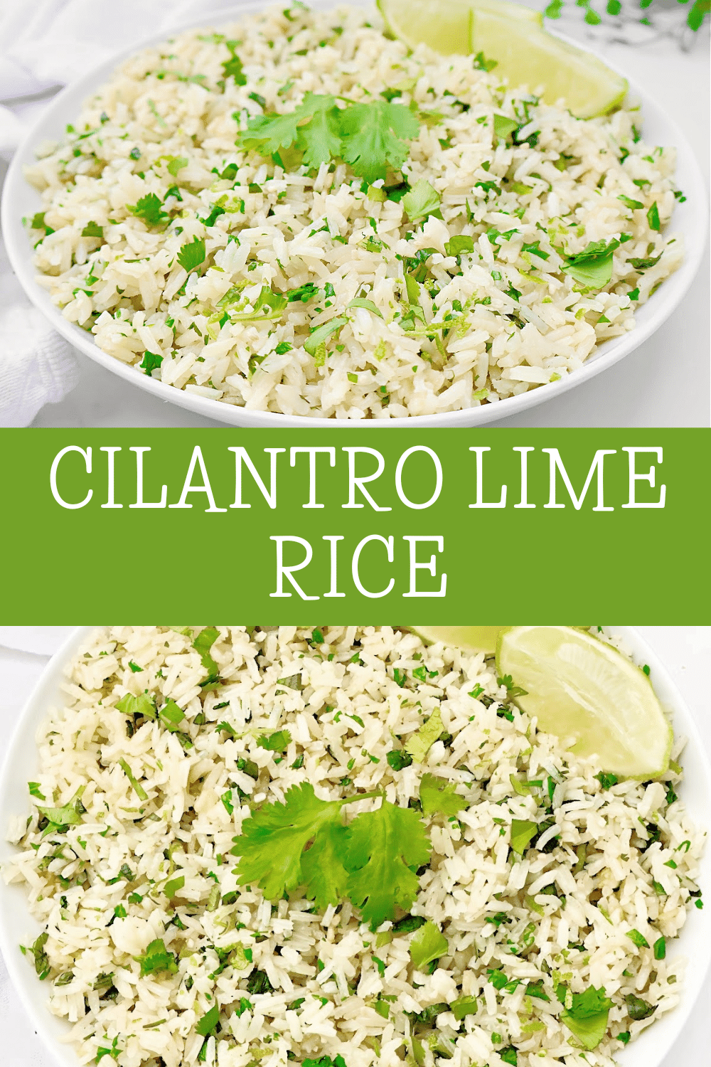 Cilantro Lime Rice ~ Simple and subtle fluffy rice infused with cilantro and lime. Pairs well with Mexican and Indian cuisines. via @thiswifecooks