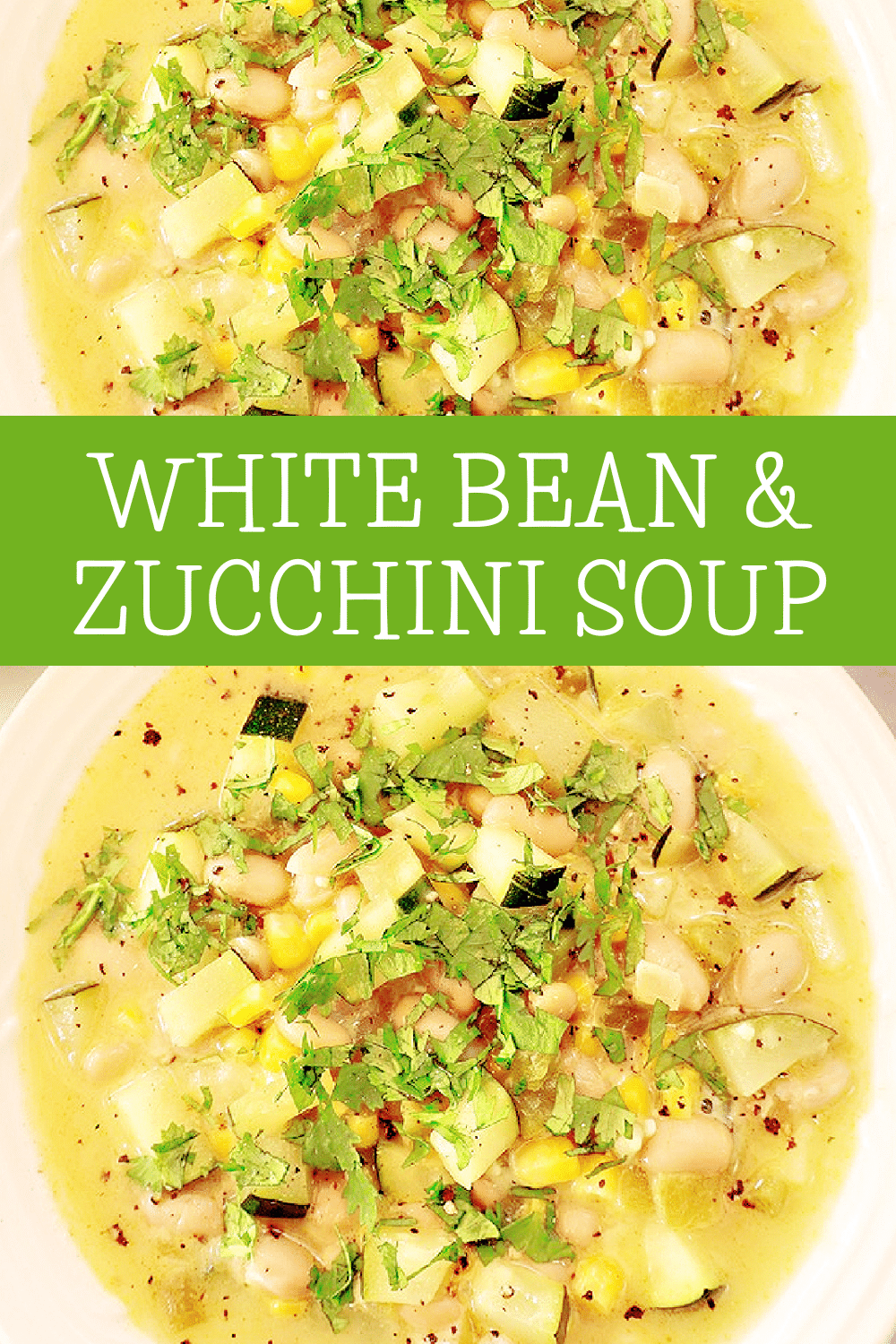 White Bean and Zucchini Soup ~ Hearty soup featuring creamy white beans, tender zucchini, and Southwestern flavors, perfect for chilly evenings! via @thiswifecooks