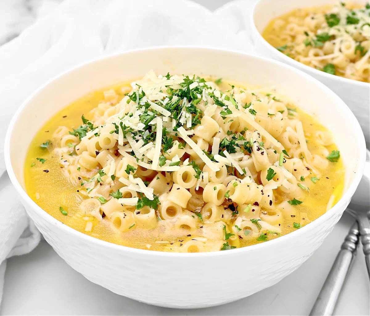 Parmesan Pasta Soup - This Wife Cooks™