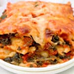 Ravioli Lasagna ~ Layers of ravioli replace traditional lasagna noodles in this easy comfort food dinner.