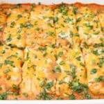 Tamale Casserole ~ Easy and comforting Tex-Mex dish made with your favorite premade tamales and a rich, cheesy sauce.