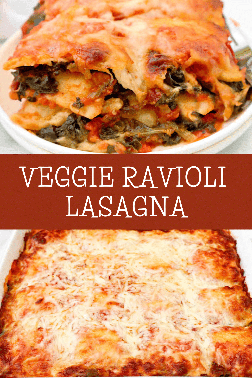 Ravioli Lasagna ~ Layers of ravioli replace traditional lasagna noodles in this easy comfort food dinner. via @thiswifecooks