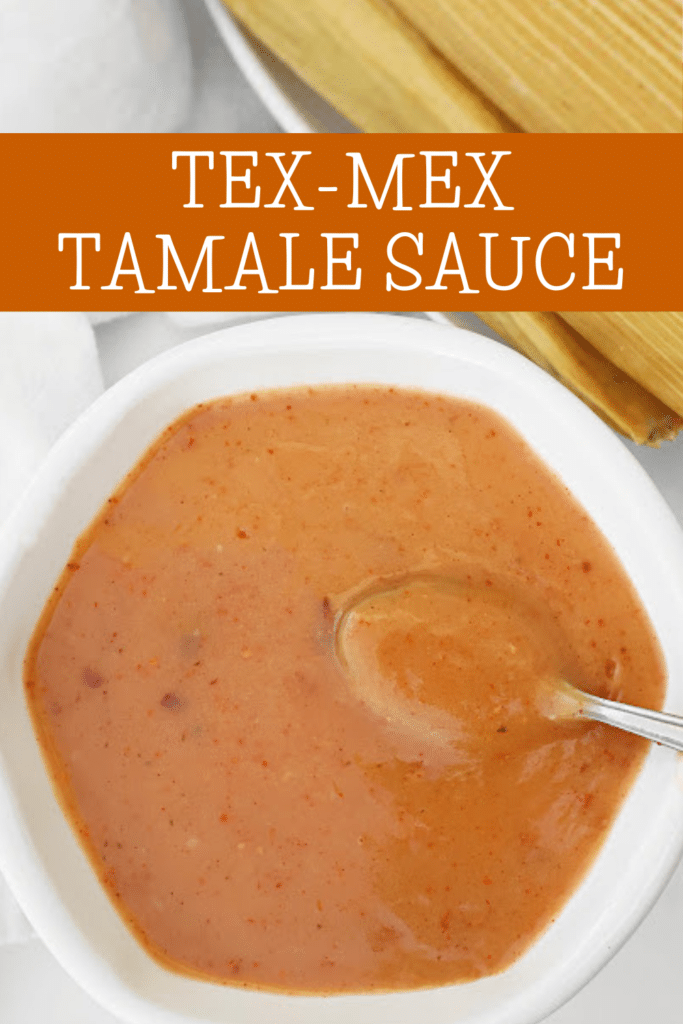 Tamale Sauce ~ Smoky Tex-Mex sauce ready in 15 minutes or less! Yields 2 cups, the perfect amount to generously cover a dozen tamales.