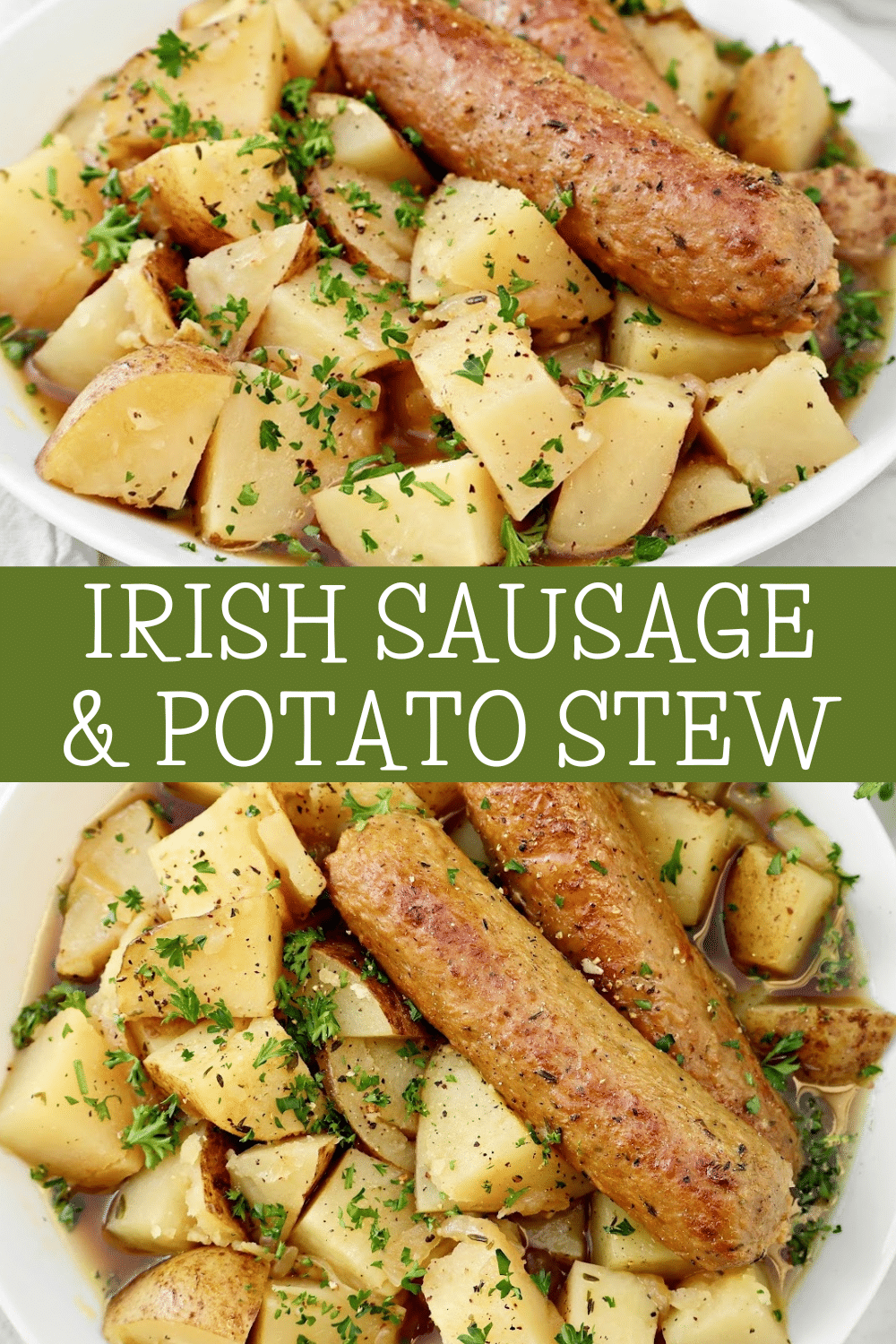 Dublin Coddle is a hearty Irish stew made with plant-based sausages, potatoes, and a rich, savory Guinness broth. A simple stovetop recipe that’s perfect for a cozy dinner or St. Patrick’s Day celebration! Serve with crusty bread to soak up every flavorful bite. 🍀 #IrishFood #VeganStew #StPatricksDay #EasyDinner #PlantBased via @thiswifecooks