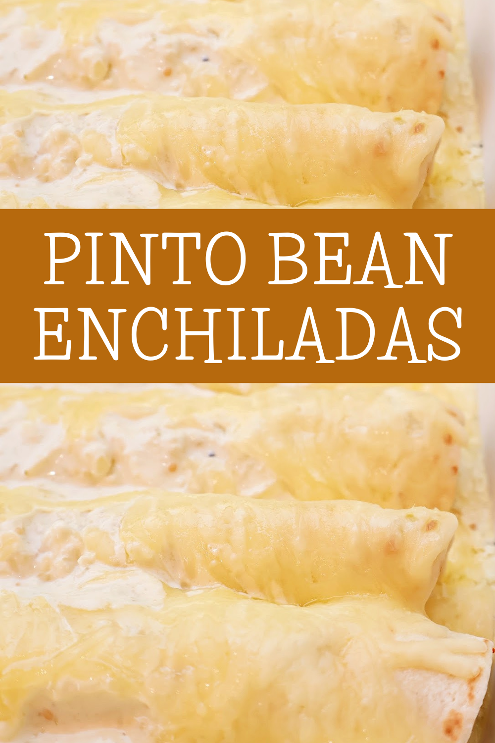 Pinto Bean Enchiladas – Easy bean and cheese enchiladas made with green chiles, salsa verde, and sour cream, then baked until golden and bubbly. A no-fuss Tex-Mex dinner that can be prepped ahead. Save this recipe for your next busy night! 🌮🧀 via @thiswifecooks